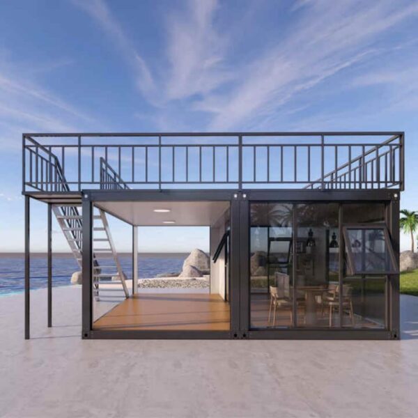 40 Feet Smart Fabricated Flat Pack Container Construction Office House Luxury Prefabricated Prefab Mansion Home - Image 4