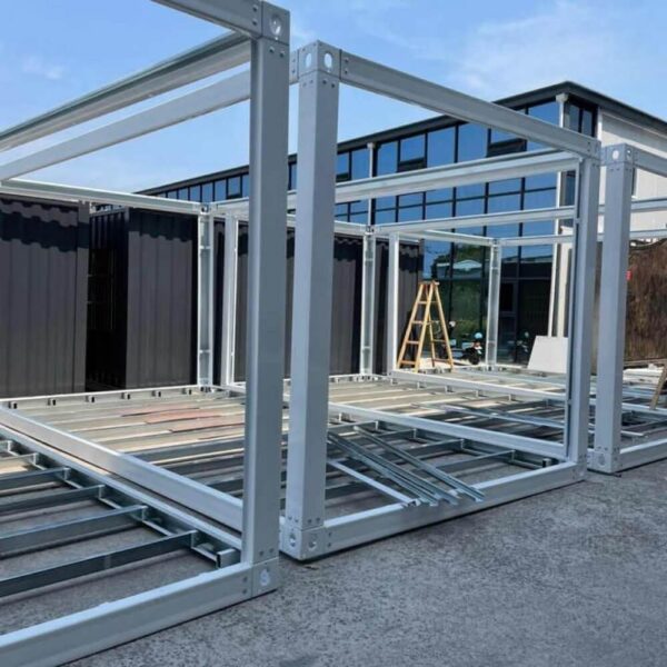 China 20ft 40ft Flat Pack Metal Steel Structure Modular Portable Mobile Prefab Shipping Container Kit Office House Home Frame - Image 4