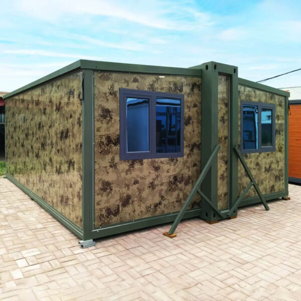 20/30/40ft Expandable Container House Camouflage Mini Home Tiny Homes Ready to Ship Made of Steel Sandwich Panel for Outdoor Use - Image 2