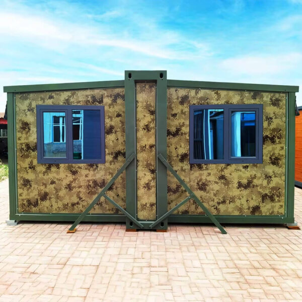 20/30/40ft Expandable Container House Camouflage Mini Home Tiny Homes Ready to Ship Made of Steel Sandwich Panel for Outdoor Use - Image 3