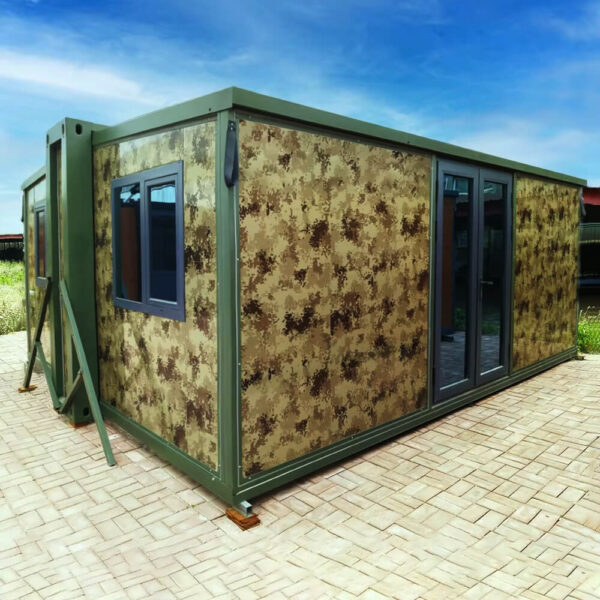 20/30/40ft Expandable Container House Camouflage Mini Home Tiny Homes Ready to Ship Made of Steel Sandwich Panel for Outdoor Use - Image 4